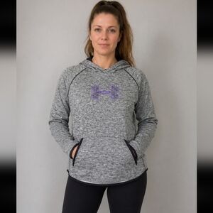 UNDER ARMOUR gray black purple high low thumb XS